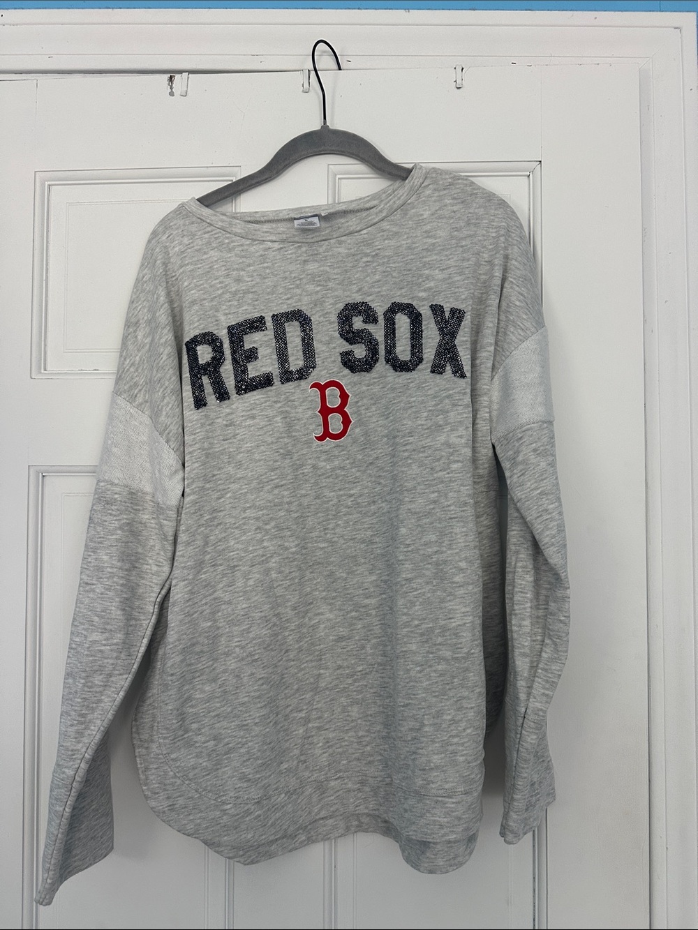 Genuine Merchandise Gray 'Red Sox' Pullover with Red B Logo
